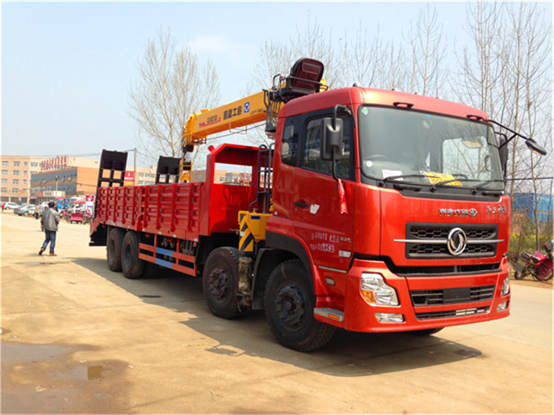 东风天龙前四后八【10-16吨】随车吊带爬梯