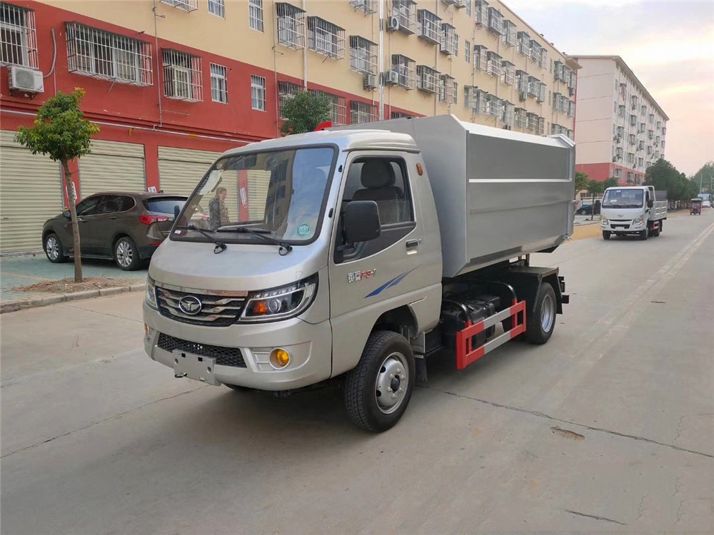 国六【3方 蓝牌】唐骏欧铃 挂桶垃圾车