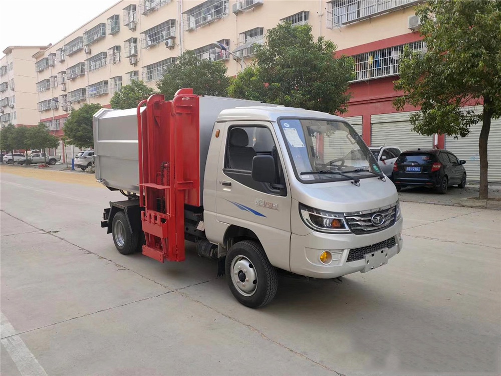 国六【3方 蓝牌】唐骏欧铃 挂桶垃圾车