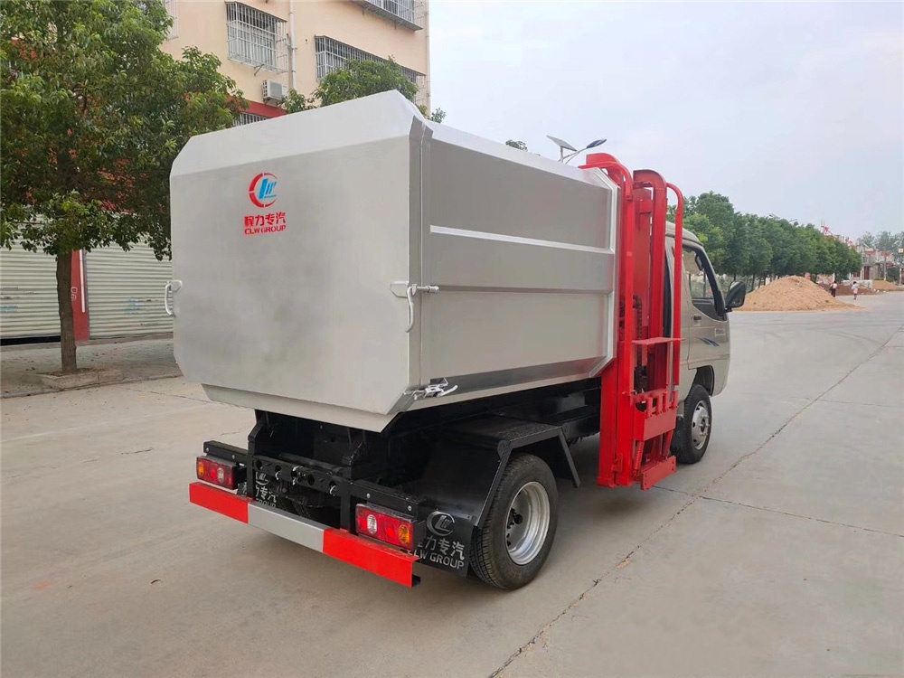 国六【3方 蓝牌】唐骏欧铃 挂桶垃圾车