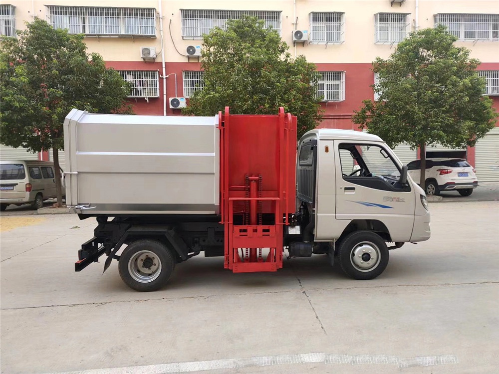 国六【3方 蓝牌】唐骏欧铃 挂桶垃圾车